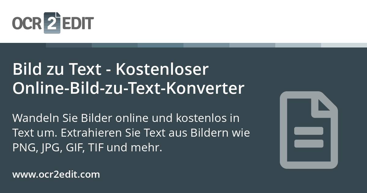 Bild in Text umwandeln - Text aus Bildern online extrahieren