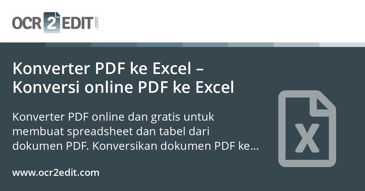 Konverter pdf ke excel konversi online pdf ke excel
